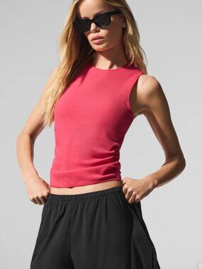 Alo Ribbed En Pointe Tank